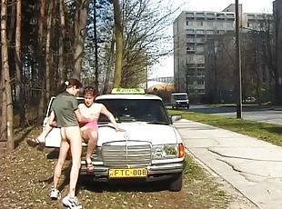 udendørs, anal, bil