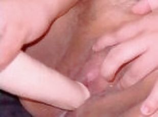 clitoris-bagian-atas-vagina-paling-sensitif, amatir, mainan, sperma, seorang-diri, menggoda