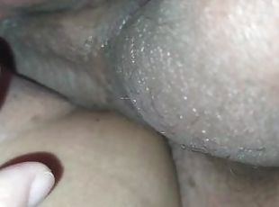 A lustful tongue and mouth is needed! High definition close up bottom view of big dick pussy fucking
