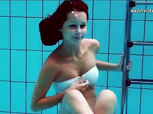 Hungarian teen Nata Szilva shows off her swimming prowess