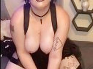 Slutty Faun Girl Adama Daats Big Titties Bounce as She Stuffs Herself with Monster Cock