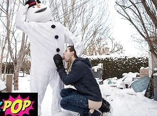 TWINKPOP - Tattooed Guy Bo Sinn Gets Dressed As A Snowman And Fucks All Of Benjamin Blue's Holes