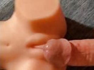 masturbation, amateur, énorme-bite, jouet, point-de-vue, pute, solo, bite, poupée