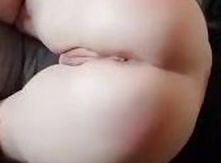 Chubby slut spanked