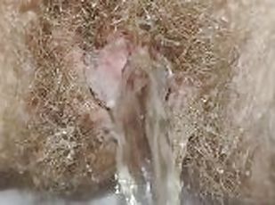 What can be better than Peeing Girl? Only Slow Motion Hairy Pussy Pee Closeup. Full vid in Premium