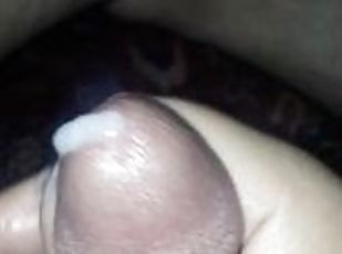 oil massage my cock to joy alone with great cum