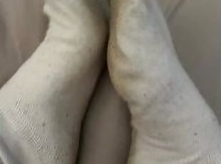 Dirty white socks