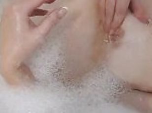 Bath time nipple play